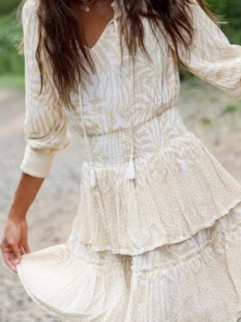 Anthropologie Patrons Of Peace Baby Mini Dress Tiered Ruffle Stretched